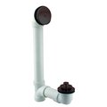 Westbrass Pull & Drain Sch. 40 PVC Bath Waste W/ One-Hole Top Elbow in Oil Rubbed Bronze D49721-12